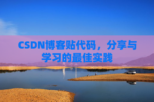 CSDN博客贴代码，分享与学习的最佳实践